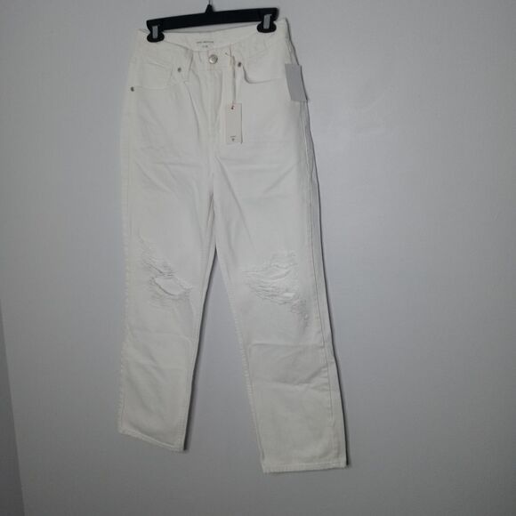 Good American distressed white jeans size 0/25 - Picture 2 of 7